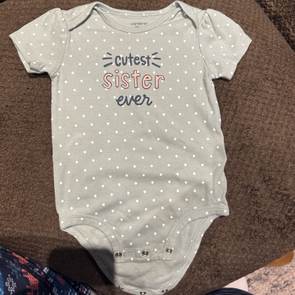 Carter's Cutest Sister Ever Bodysuit with Snap Closure